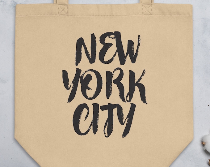 Canvas Tote, New York City, Gifts for Women, Organic Cotton Tote Bag, Cute Tote, Unique Gift for Her, NYC, Sustainable Grocery Tote Bag