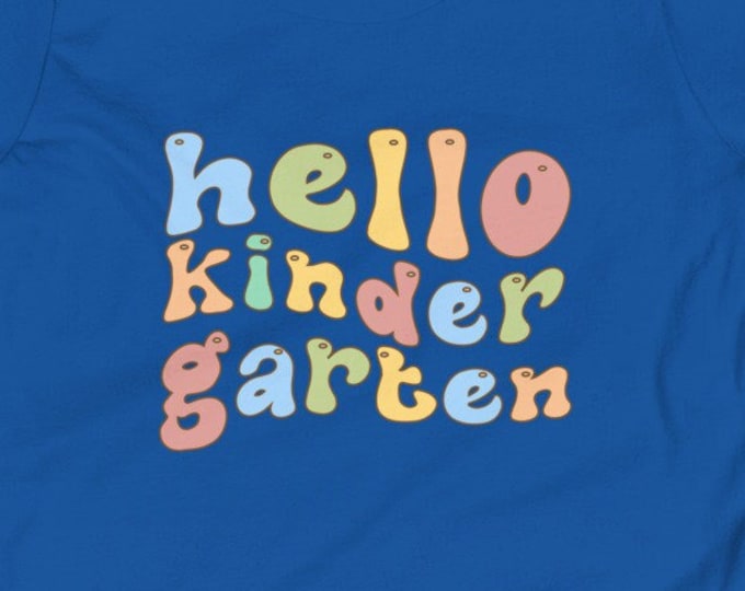Kindergarten TShirt, Back to School Shirt