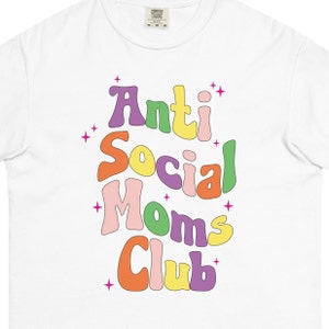 Regalo per la mamma, Club delle mamme antisociali, Maglietta del club delle mamme, Regalo per la mamma, Maglietta per la mamma, Maglietta, Regalo per neomamme, Antisociale, Scatola regalo per la mamma