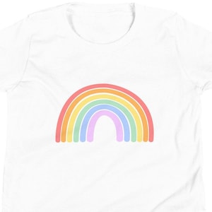 Maglietta Rainbow Youth per ragazze, regalo per bambini, maglietta Rainbow per bambini, regalo per ragazzo, arcobaleno, maglietta Rainbow disegnata a mano, scatola regalo per bambino