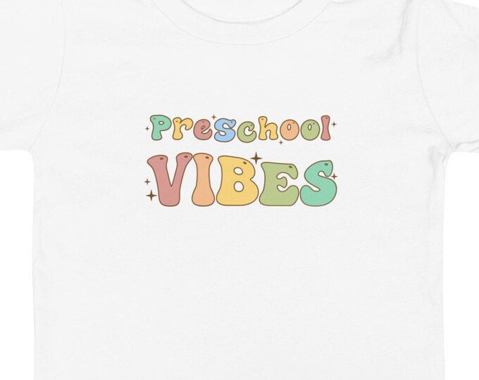 Preschool TShirt, Back to School Shirt, Preschool Vibes Shirt for Toddler