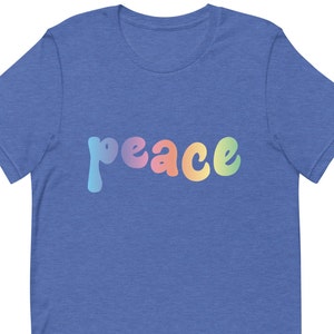 Peace T-shirt, 21st Birthday Gift for Her, Graphic Tee, Peace TShirt, Positive Shirt, Hippie Gift, Roommate Gift, Peace and Love, Cute tee