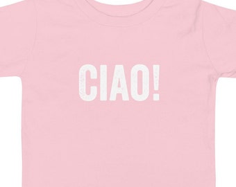 Back to School TShirt for Toddlers, Ciao! Print Children's TShirt