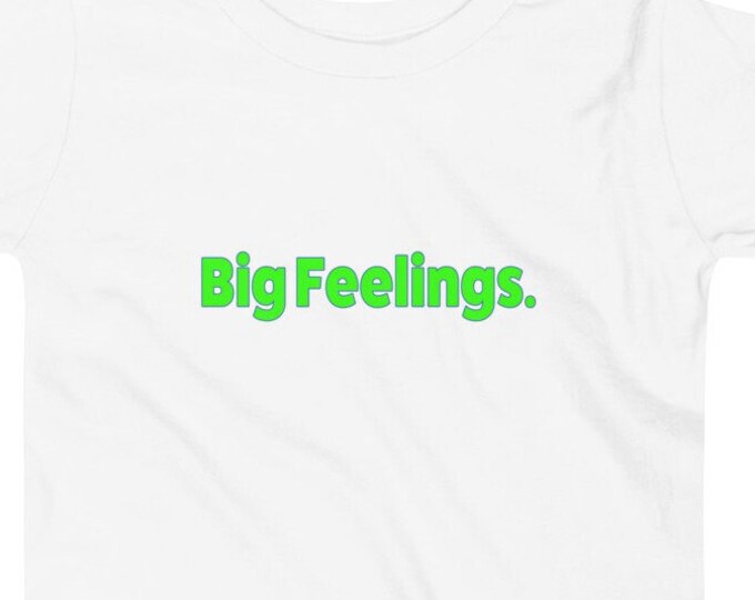 Big Feelings TShirt, Toddler Emotions Shirt