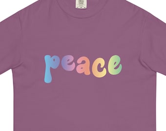 Peace TShirt, Gradient Text Peace Shirt