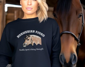 Camiseta de caballo de fiordo, sudadera de caballo de fiordo noruego, camiseta de caballo, camiseta de western del condado, vida en el rancho, regalo de vaquero de rodeo, regalo para amantes de los caballos