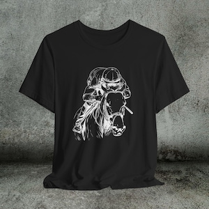 Horse Racing Up Close Shirt Jockey Art, Thoroughbred T-Shirt for Fans, Race Day Tee, Homestretch Horse Drawing, Equestrian Soft Cotton Tee