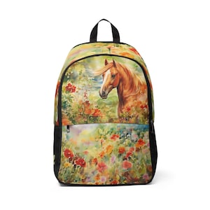 Fashionable Horse BackPack for Girls and Ladies, Perfect School or College Pack, Pony Sachel, Cute Girl Horse Backpack