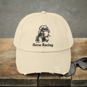 Horse Racing Baseball Cap, Line Drawing Horse Art, Perfect Hat for Derby Day, Horse Racing Lover Gift, Cool Cotton Baseball Cap, Trucker Hat