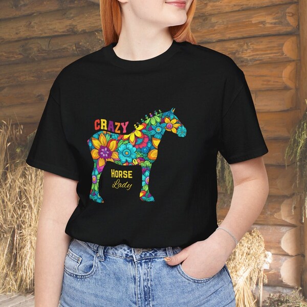 Felpa Con Cappuccio Crazy Horse Lady, Donna, Regalo Di Compleanno, Stile Pullover, UK