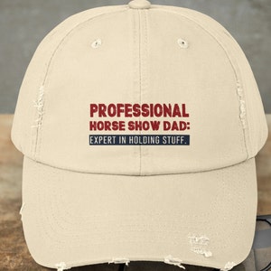 Horseshow Dad Horse Hat Cap, Professional Horseshow Dad Baseball Cap, Horseshow Hat, Perfect Gift for Horse Dad, Bronc Horse Rider