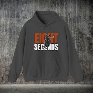 Sudadera con capucha de vaquero y jinete de toros: es lo suficientemente fuerte como para montar toros. Suéter de rodeo. Me encantan los caballos de rodeo. Regalo para vaqueros o amantes del rodeo.