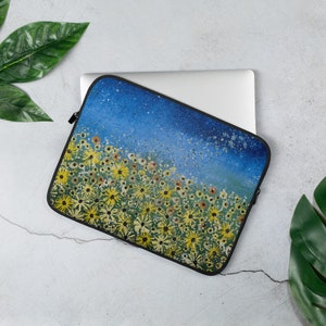 Laptop Sleeve Daisy Field