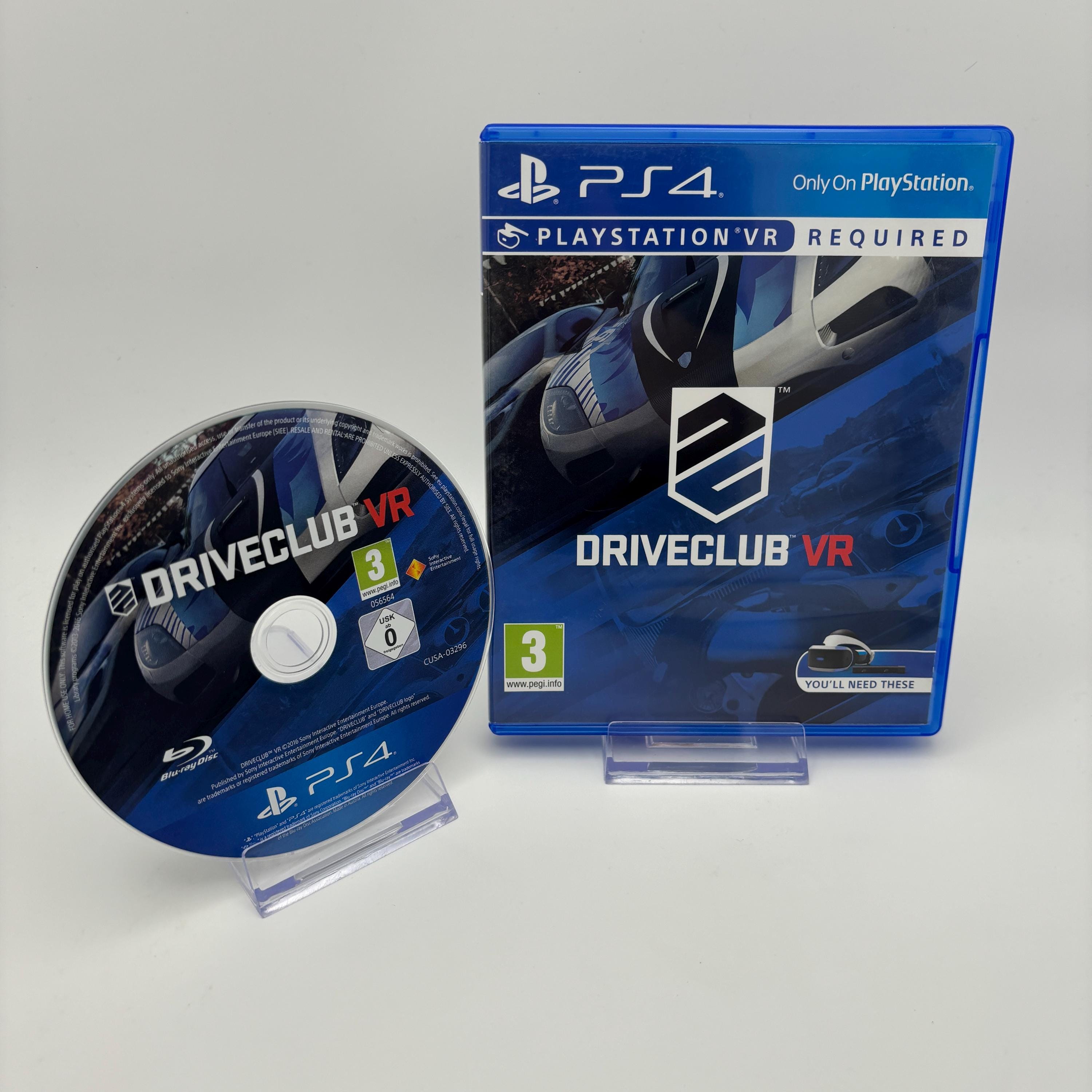 Driveclub VR PAL Sony PS4 2016 Racing Game PSVR Required disc Perfect Etsy