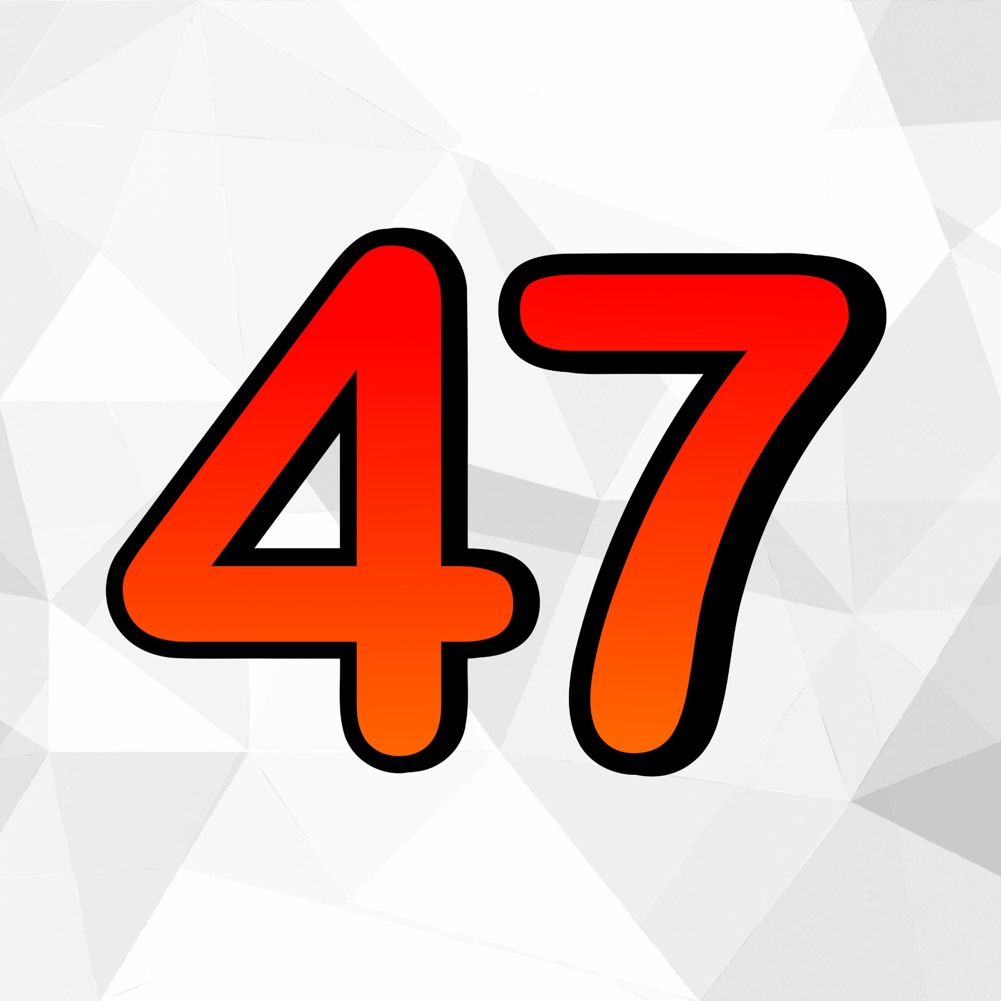 Red Number Clipart Number SVG File PNG File Digital Number - Etsy Canada