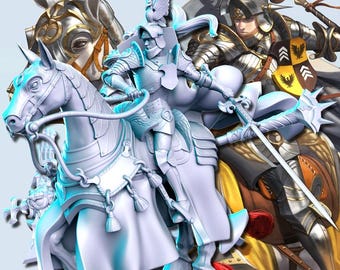 Fantasy Battle D&D Human Horseman - RN Estudio