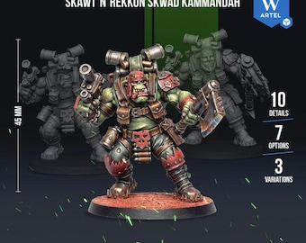 Artel W Skawtn Rekkon Skwad Kammandah Fantasy Sci-Fi Space Orks