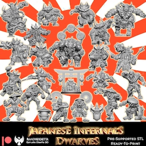 Rakovendetta Estudio Japanese Hellish Dwarf Fantasy Football Team