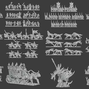 10mm Vampire Army by Forest Dragon for Warmaster