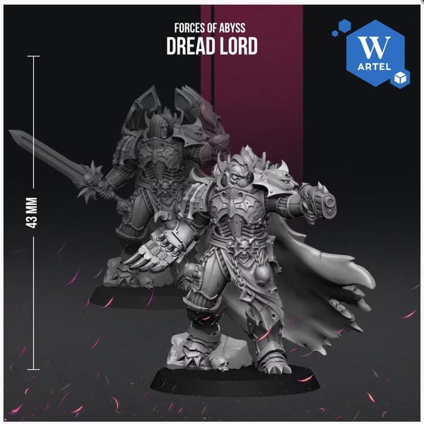 Artel W Forces of the Abyss Dread Lord Fantasy Sci-Fi