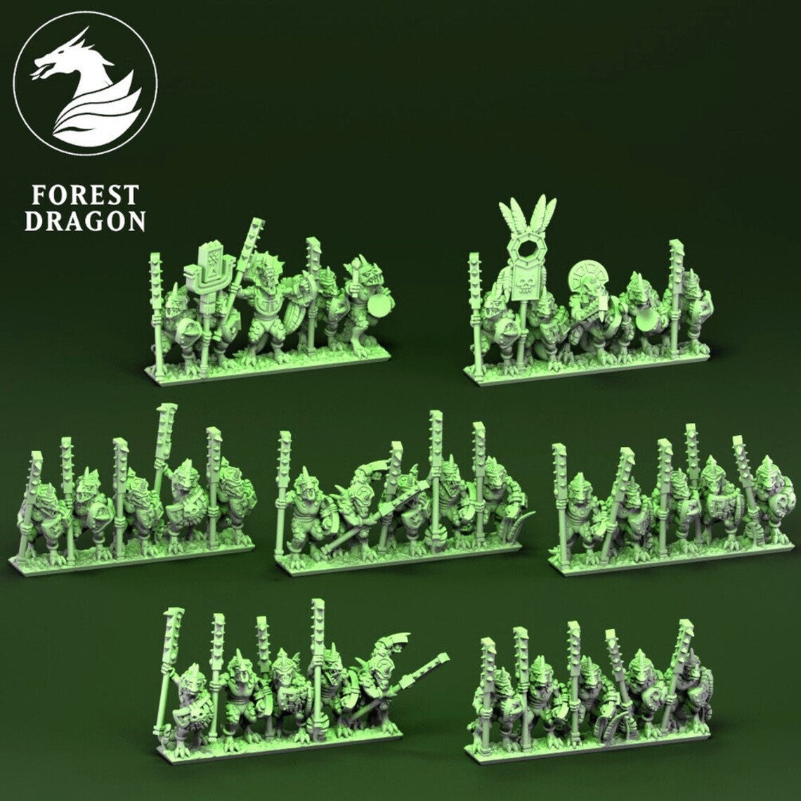 10mm Fantasy Battle Reptilian Army by Forest Dragon - Etsy