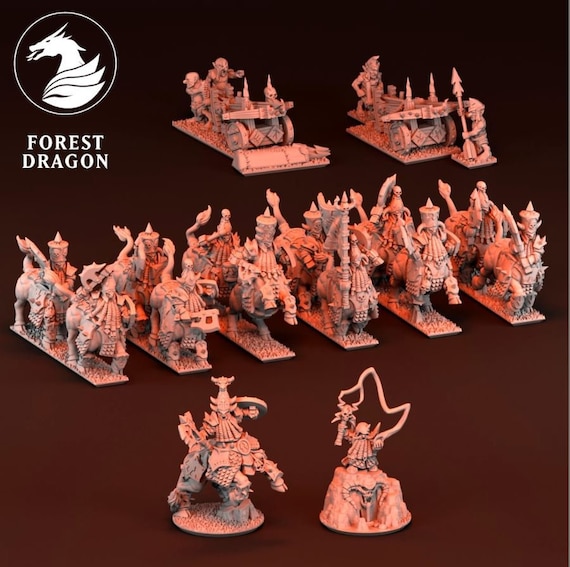 10mm Fantasy Battle Chaos Dwarf Army by Forest Dragon - Etsy