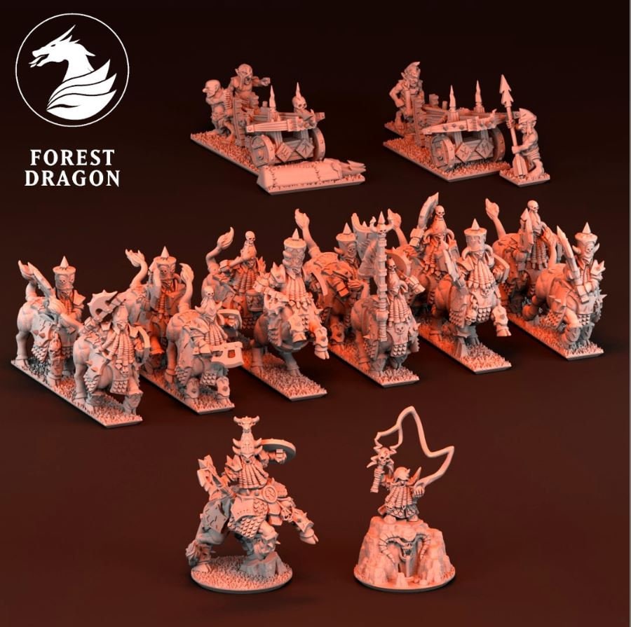 10mm Fantasy Battle Chaos Dwarf Army by Forest Dragon - Etsy