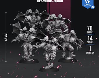 Artel W  Desmodus Jump Pack Squad Fantasy Sci-Fi Chaos Marines