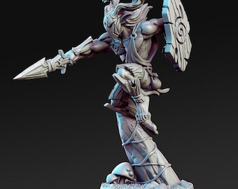 Fantasy Battle D&D Elf Warrior - RN Estudio