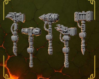 Greytide Studios Anvil Wardens Weapons Bits Fantasy Sci-Fi
