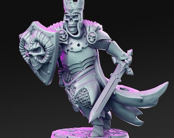 Fantasy Battle D&D Undead Knight- RN Estudio