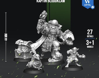 Artel W Ork Kaptin Bluddklaw Fantasy Sci-Fi