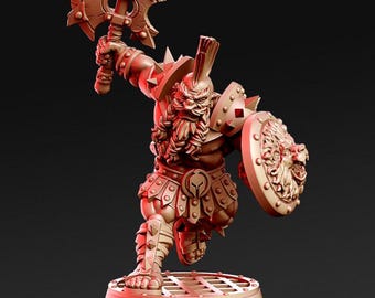 Fantasy Battle D&D Dwarf Gladiator - RN Estudio