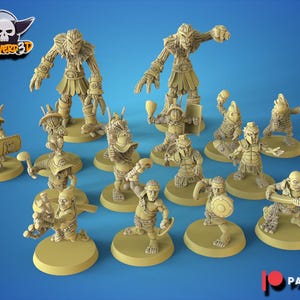 Calaverd3D Gladiator Halfling Fantasy Football Team