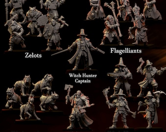 Punga Witch Hunters Warband - Fantasy Skirmish Battles