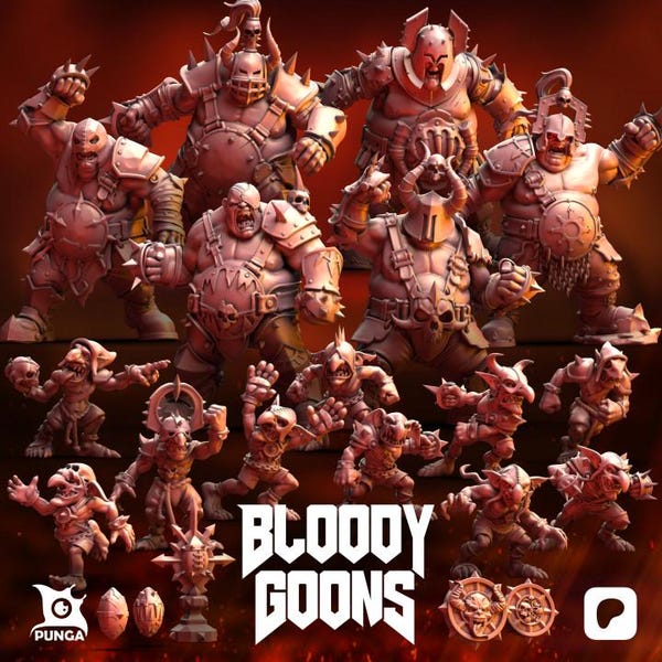 Punga Bloody Goons Ogre Fantasy Football Team