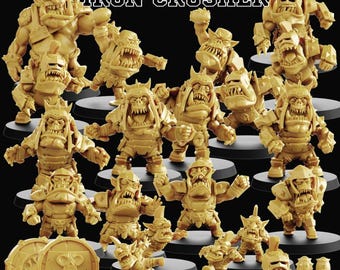 Realm of Paths Chibi Style Orc Fantasy Football Team