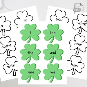 Shamrock Sight Words, St. Patrick's Day Activity (Printable PDF)