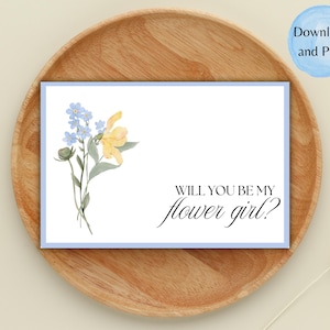 Quer ser minha florista? Cartão de proposta para madrinha de casamento para imprimir, Melhor amiga, Irmã, Presente para festa de casamento, Baixar, Casamento, Floral, Flor