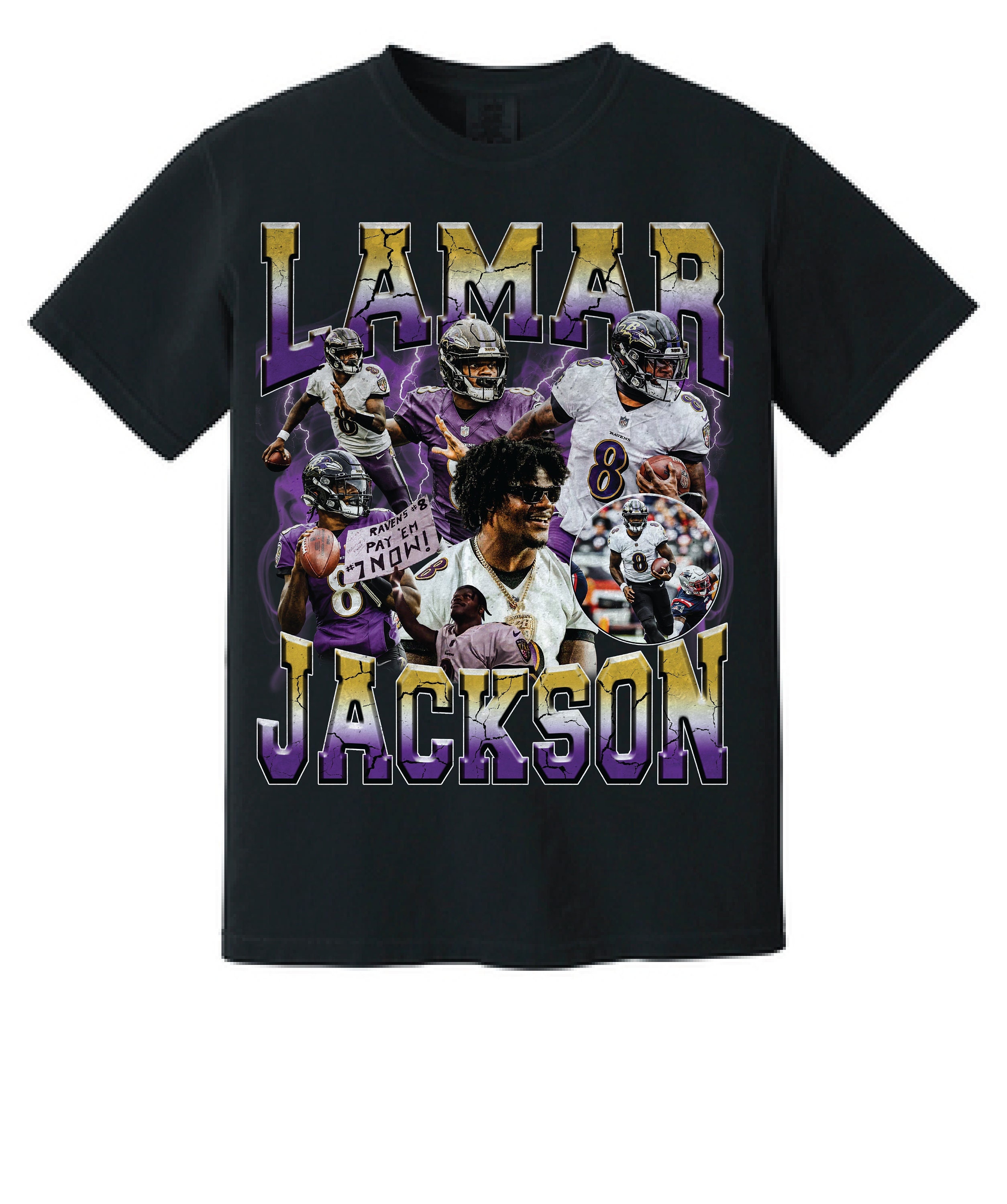 Lamar Jackson 90's Bootleg Vintage Style T-Shirt Unisex Sizes S-3xl