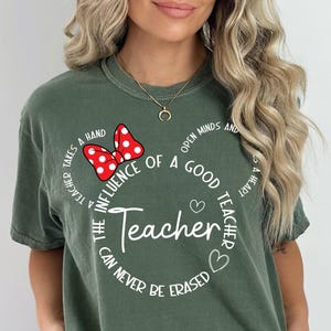 Comfort Colors® Disney Teacher Shirt, Minnie Teacher Tshirt, First Grade Teacher Shirt, Kindergarten Shirts, Back To School, New Teacher Tee