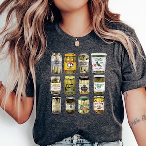 Retro Canned Pickles Shirt: Trendy Pickle Lover Tee