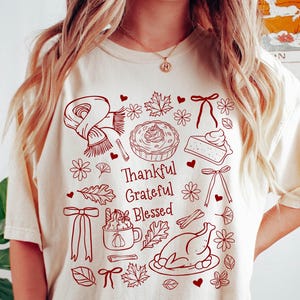 Grateful Thankful Blessed Shirt, Thanksgiving Sweatshirt, Autumn Sweatshirt, Thankful Grateful Shirt, Fall Crewneck Sweater, Fall Sweatshirt