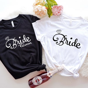 Team Bride Shirt, Bachelorette Party Shirt, Wedding Gift, Wedding Shirt, Bridal Party Shirt, Bridal Gift, Bride To Be Gift, Bridesmaid Shirt