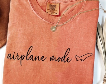 Comfort Colors Airplane Mode Shirt - Travel Tee