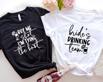 Bride&#39;s Drinking Team Shirt: Tequila Bachelorette Party