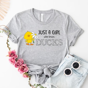 Girl Who Loves Ducks Shirt, Cute Duck Lover Gift
