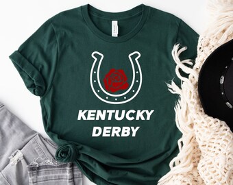 Kentucky Derby Shirt, 2024 Kentucky Derby Shirt, Horsehoe Design Kentucky Derby Shirt, Talk Derby To Me, Derby Vibes Shirt, Go Baby Go Shirt