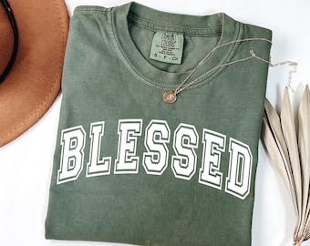 Comfort Colors Blessed Shirt - Christian Unisex T-Shirt