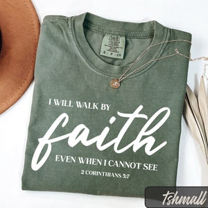 Comfort Colors® Religious Shirt, Christian Comfort Colors Shirt, Bible Verse Shirt, Womens Christian Tshirts, Faith Shirts, Religious Gifts
